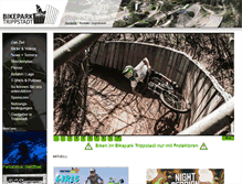 Tablet Screenshot of bikepark-trippstadt.de